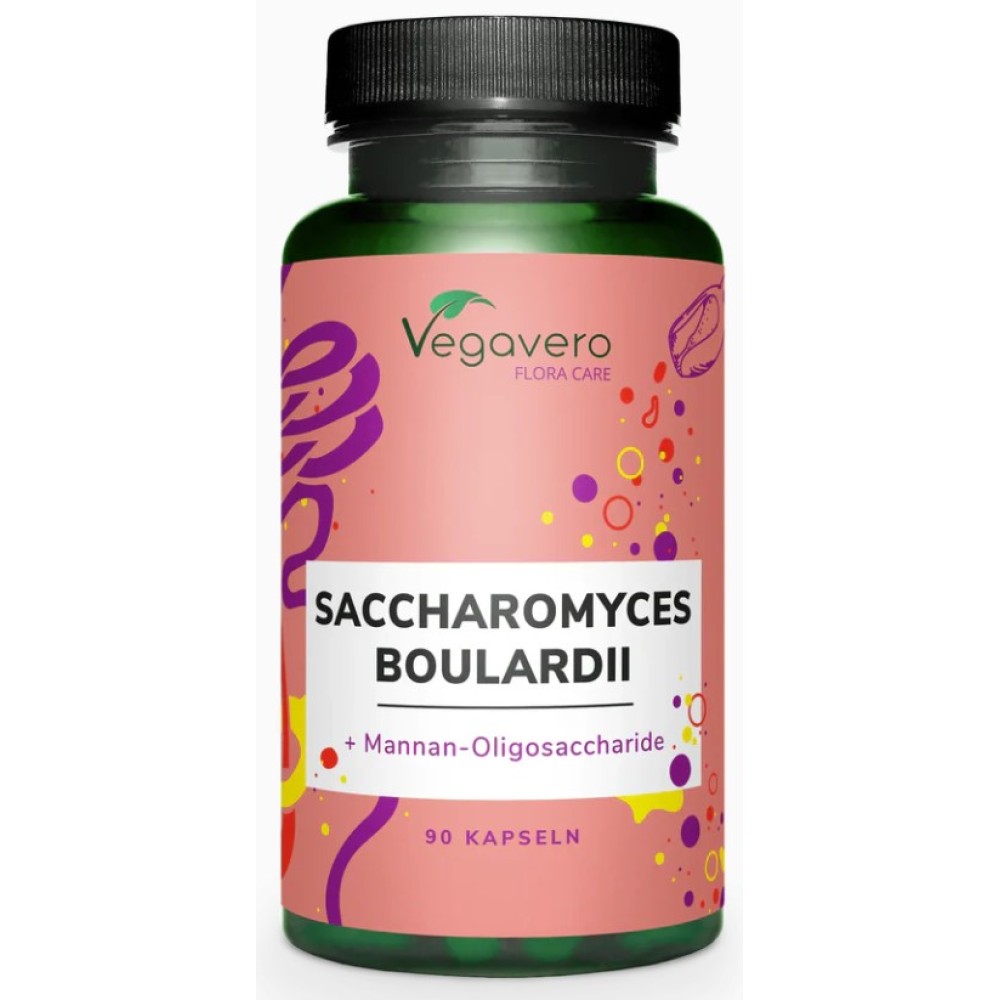 Saccharomyces boulardii, в капсулах, способствует поддержанию здоровой микрофлоры кишечника, помогает восстановить баланс после нарушений, улучшает пищеварение и поддерживает защитные функции организма при регулярном применении