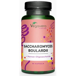 Saccharomyces boulardii, в капсулах, способствует поддержанию здоровой микрофлоры кишечника, помогает восстановить баланс после нарушений, улучшает пищеварение и поддерживает защитные функции организма при регулярном применении