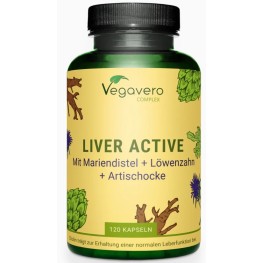 Liver Active Complex, в капсулах, растительный комплекс поддерживает функцию печени, способствует детоксикации организма, помогает нормализовать обмен веществ, защищает клетки печени и поддерживает пищеварение