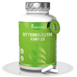 Комплекс горьких трав BIOMENTA поддерживает пищеварение, способствует выработке желудочного сока и помогает улучшить обмен веществ. Удобен в применении и не имеет горького вкуса.