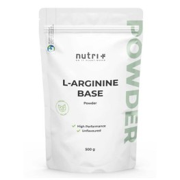 L‑Arginin Base Pulver — чистый L‑аргинин (99–100 %) с высокой биодоступностью. Улучшает кровообращение, поддерживает мышцы и синтез коллагена. Без глютена, сахара, жиров и добавок.