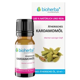 Натуральное эфирное масло кардамона с теплым пряным ароматом и свежими цитрусовыми нюансами. Подходит для ароматерапии, диффузоров и парфюмерных смесей.