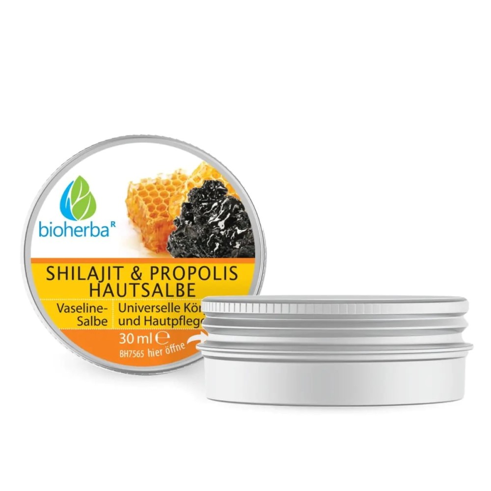 Универсальная мазь с прополисом, мумие Shilajit и можжевеловым маслом для ежедневного ухода за кожей и телом. Подходит для наружного применения и ухода за кожей.