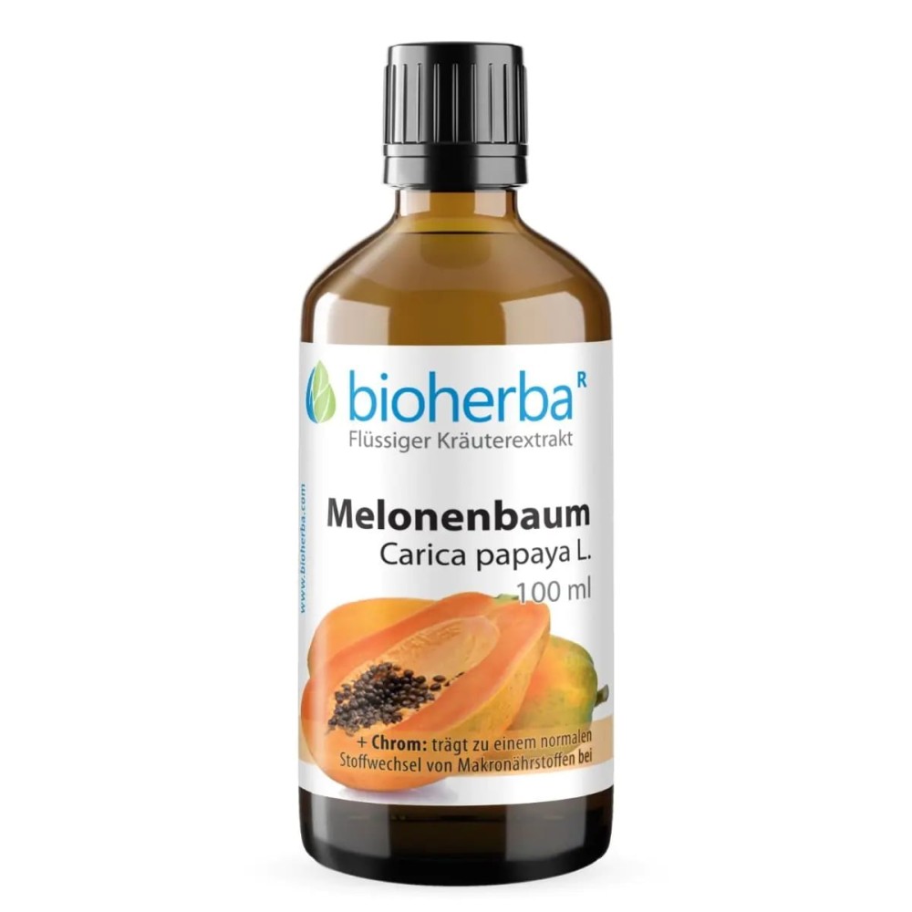 Настойка с экстрактом плодов папайи Carica papaya L. и хромом. Удобная жидкая форма для ежедневного применения и поддержки нормального обмена макронутриентов. Настойка с экстрактом плодов папайи Carica papaya L. и хромом. Удобная жидкая форма для ежедневного применения и поддержки нормального обмена макронутриентов.