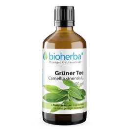 Жидкая настойка зеленого чая с экстрактом Camellia sinensis и пантотеновой кислотой для удобного ежедневного применения и поддержки нормальной умственной деятельности.