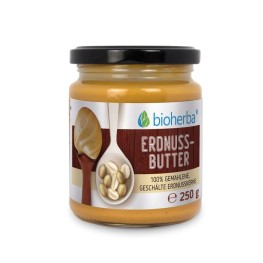 Erdnussbutter 100% молотые очищенные арахисовые ядра, кремовая текстура и насыщенный ореховый вкус, идеально для завтрака, десертов или в качестве полезной добавки в блюда.