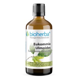 Настойка Eucommia ulmoides 100 мл с растительным экстрактом коры и хромом для поддержания нормального уровня сахара в крови и обмена макронутриентов.