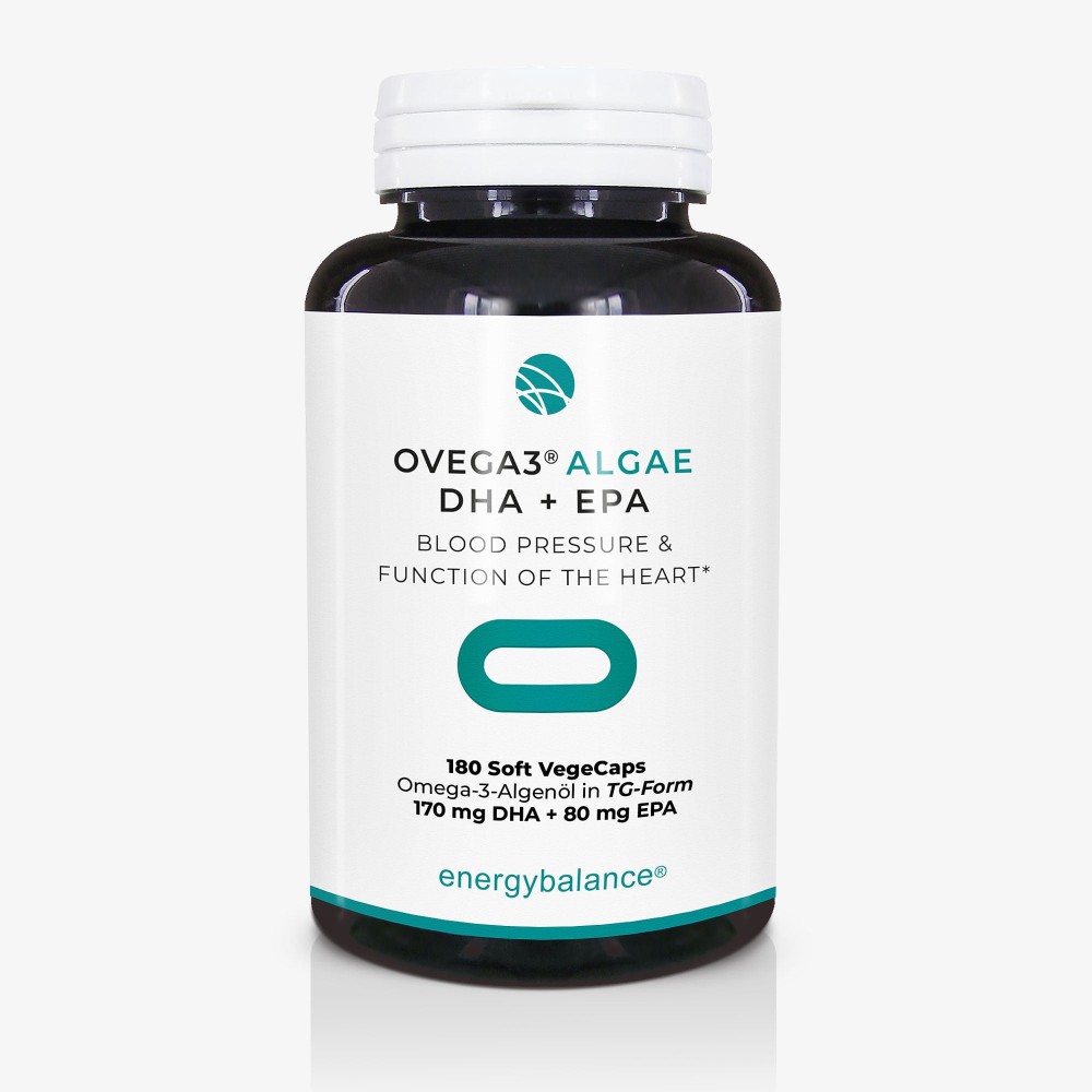 Веганский комплекс Omega-3 с DHA и EPA из микроводорослей поддерживает зрение, мозг и сердце, отличается высокой чистотой, хорошей усвояемостью и не содержит глютен.