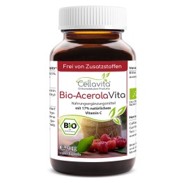Био-капсулы Acerola Vita с натуральным витамином C из ацеролы поддерживают иммунитет, помогают снизить усталость и подходят для ежедневного приема благодаря натуральному составу.