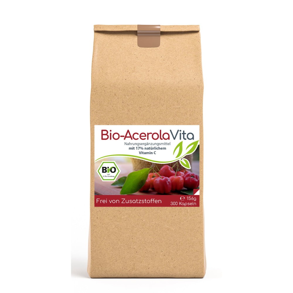 Био-капсулы Acerola Vita с натуральным витамином C из ацеролы помогают поддерживать иммунитет, уменьшают чувство усталости и подходят для ежедневного применения. Био-капсулы Acerola Vita с натуральным витамином C из ацеролы помогают поддерживать иммунитет, уменьшают чувство усталости и подходят для ежедневного применения.