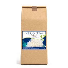 Calcium Natur Vita — натуральный порошок кальция из санго-коралла и красной водоросли Lithothamnium. Без добавок и сыпучих агентов, произведён в Германии для ежедневного пополнения рациона кальцием.