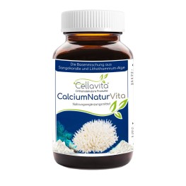 Calcium Natur Vita — натуральный источник кальция из санго-коралла и водоросли Lithothamnium. Пищевая добавка без добавок и антислеживающих веществ, произведённая в Германии.