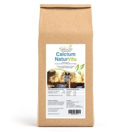 Calcium Natur Vita для лошадей — натуральная смесь из коралла санго и водоросли Lithothamnium. Содержит природный кальций, подходит как дополнительный корм без добавок и вспомогательных веществ.