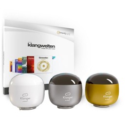 Устройство Klangei® Next Gold передаёт музыку через вибрации поверхности, создавая уникальное ощущение звучания всем телом. Подходит для отдыха, медитации, работы и повседневного использования.