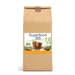 Био капсулы Superfood 365 содержат 21 тщательно подобранный суперфуд и натуральный витамин C из ацеролы. Удобная форма для ежедневного приема и поддержки сбалансированного рациона.