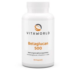 Комплекс Betaglucan 500 с бета-глюканом, витамином C и цинком поддерживает иммунитет, укрепляет кости, кожу и клетки, защищает от окислительного стресса, способствует энергопроцессам.