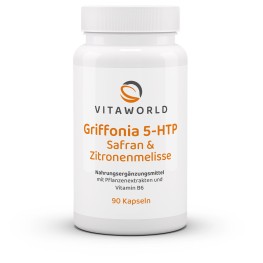 Капсулы с Griffonia 5-HTP, шафраном и мелиссой содержат витамины B6 для поддержки нервной системы, психики и энергии. Натуральная растительная комбинация для спокойствия и внутренней гармонии.