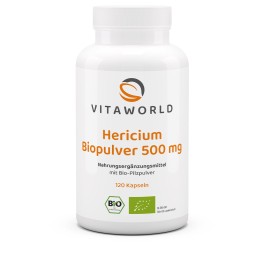 Hericium Био 500 мг содержит порошок плодового тела ежовика гребенчатого био-качества. Удобные капсулы с натуральным грибным сырьём для ежедневного рациона и осознанного образа жизни.
