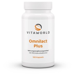 Omnilact Plus содержит 10 миллиардов молочнокислых бактерий из 10 штаммов в каждой капсуле, дополнен инулином и олигофруктозой. Капсулы защищают бактерии до достижения кишечника.