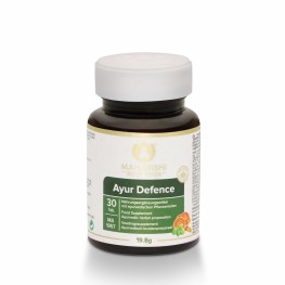 AyurDefence — аюрведическая формула с 19 тщательно подобранными травами и специями. Содержит тулси, гудучи, имбирь и куркуму. Подходит для поддержания общего баланса организма.