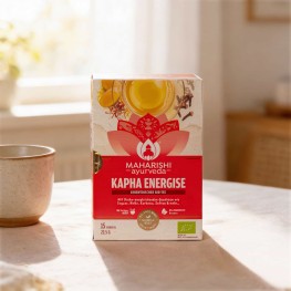 Био чай Kapha Energise сочетает органические травы и специи, созданные по аюрведической традиции для поддержки баланса Капха. Дарит ощущение легкости, бодрости и внутреннего движения.